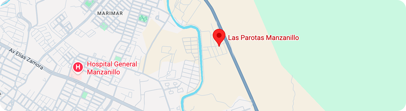 Mapa Las Parotas Manzanillo